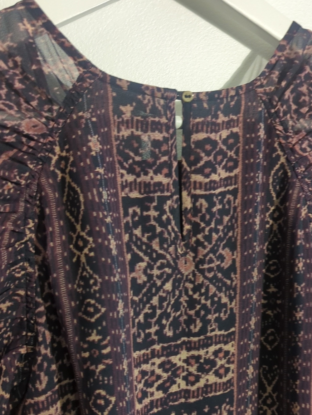ULLA JOHNSON silk chiffon mini dress mini dress - size 8 - Picture 10 of 11